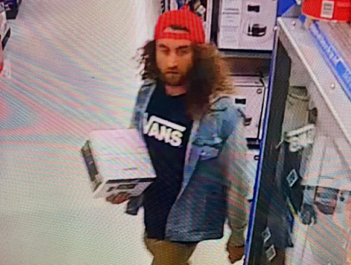 Suspect who stole a Sony digital media receiver from a Wal Mart in Irvine