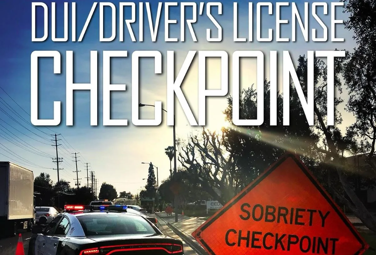 The Anaheim Police will conduct a DUI and CDL Checkpoint on Friday the 13th