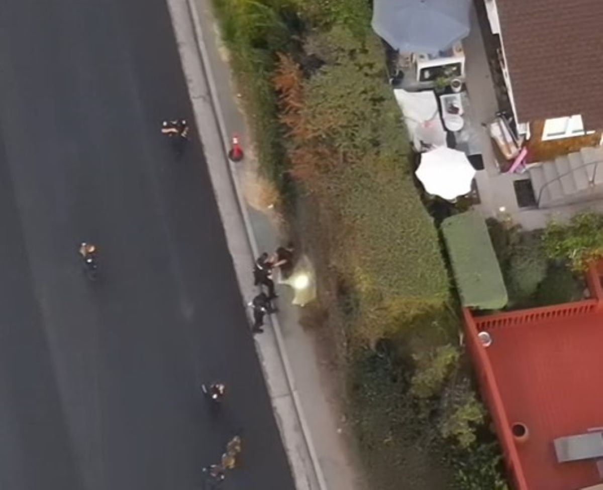 A parolee was arrested again after a police pursuit that began in Santa Ana and ended in south O.C.